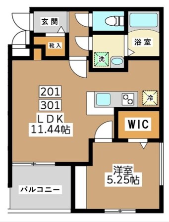 ミリアビタ長洲の物件間取画像